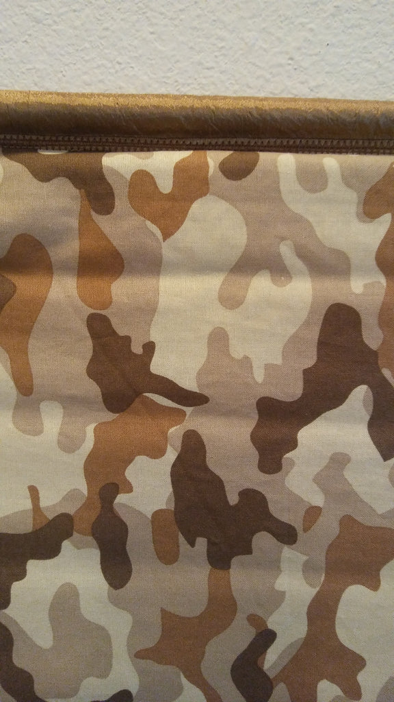Large Beige & Brown Camo Flag