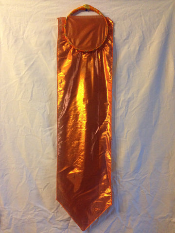 Flame Fabric Tabret with orange accents