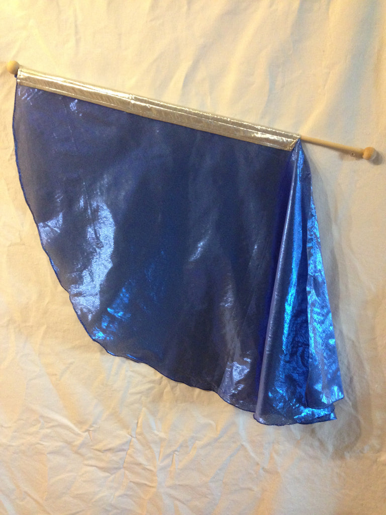 Royal Blue & Silver Angel Wing Children's Flag