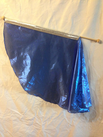 Royal Blue & Silver Angel Wing Children's Flag