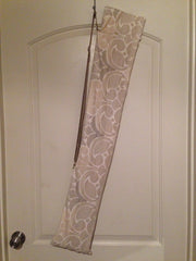 Beige Swirl Print Flag Bag