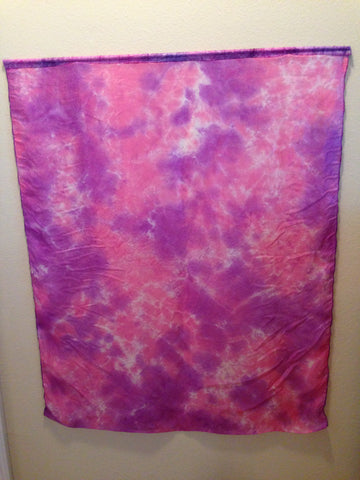 Purple Passion Dyed Silk Flag