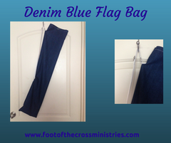 Denim Blue Flag Bag